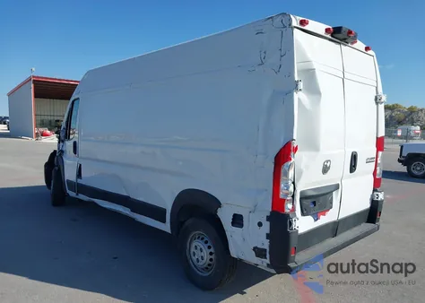 2024 Ram Promaster 2500 Tradesman High Roof 159 Wb W/Pass Seat from USA, damaged, VIN 3C6LRVDG6RE106892